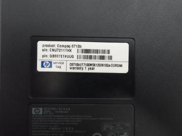 PR19814_6710b_HP 6710b 1Gb Ram 1.8Ghz 80GB HDD Laptop - Image7