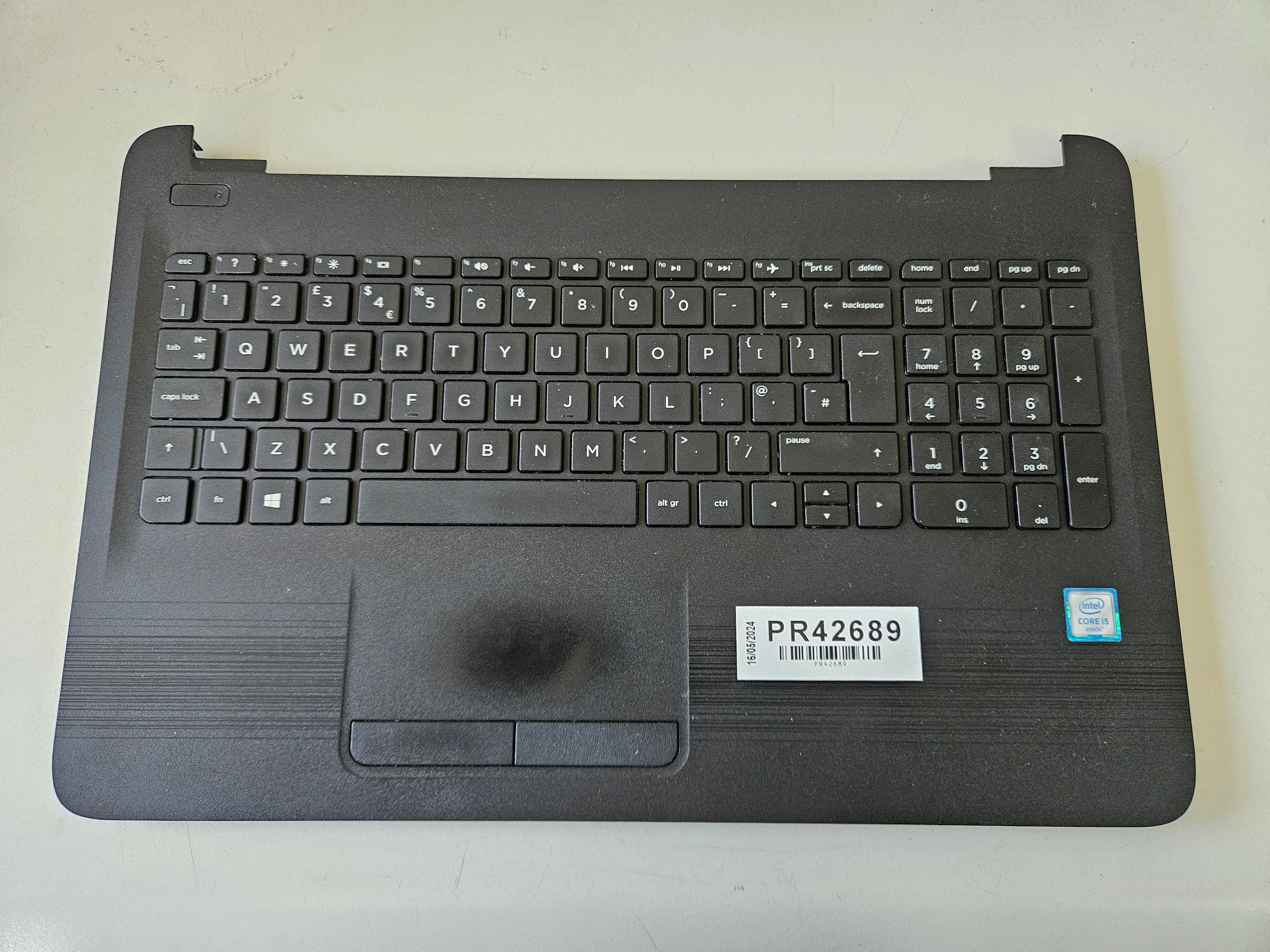 HP 250 G5 UK Keyboard + Mouse Pad ( FA102000800#8 AM1EM000310 AP1O2000500 ) USED