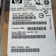 PR21686_8B036J0_Maxtor HP 36GB SCSI 80 Pin 10Krpm 3.5in HDD - Image2
