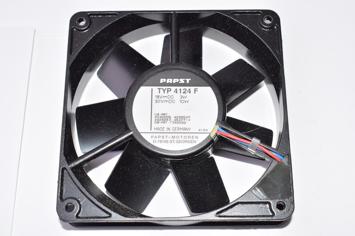 PAPST TYP 4124 F 18V 3W DC Brushless Cooling Fan ( 4124 F ) USED