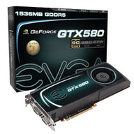 EVGA GeForce GTX 580 1536MB GDDR5 384-bit PCI Express 2.0 x16 Video Graphics Card ( 015-P3-1582-KR ) NEW