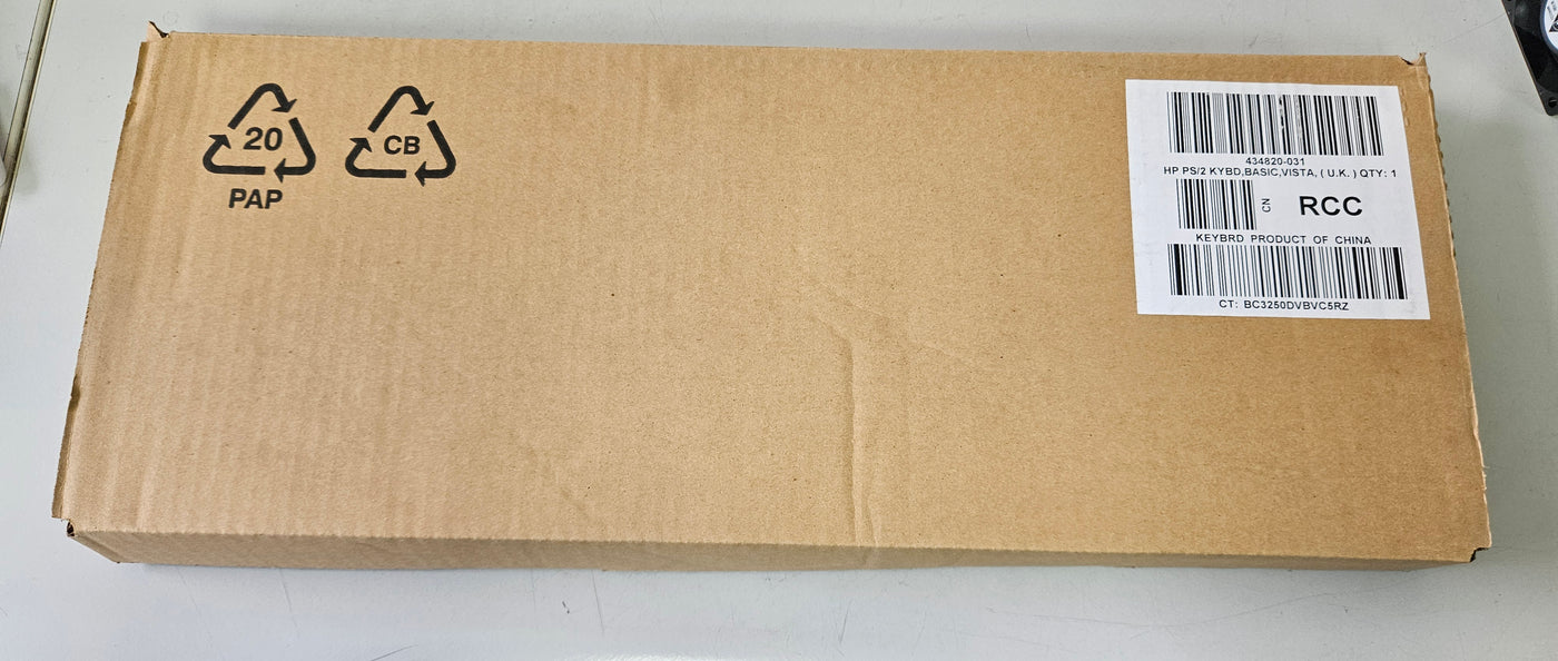 HP PS/2 Keyboard Black/Silver 107 Keys ( KB-0316 434820-031 435302-031 ) NEW