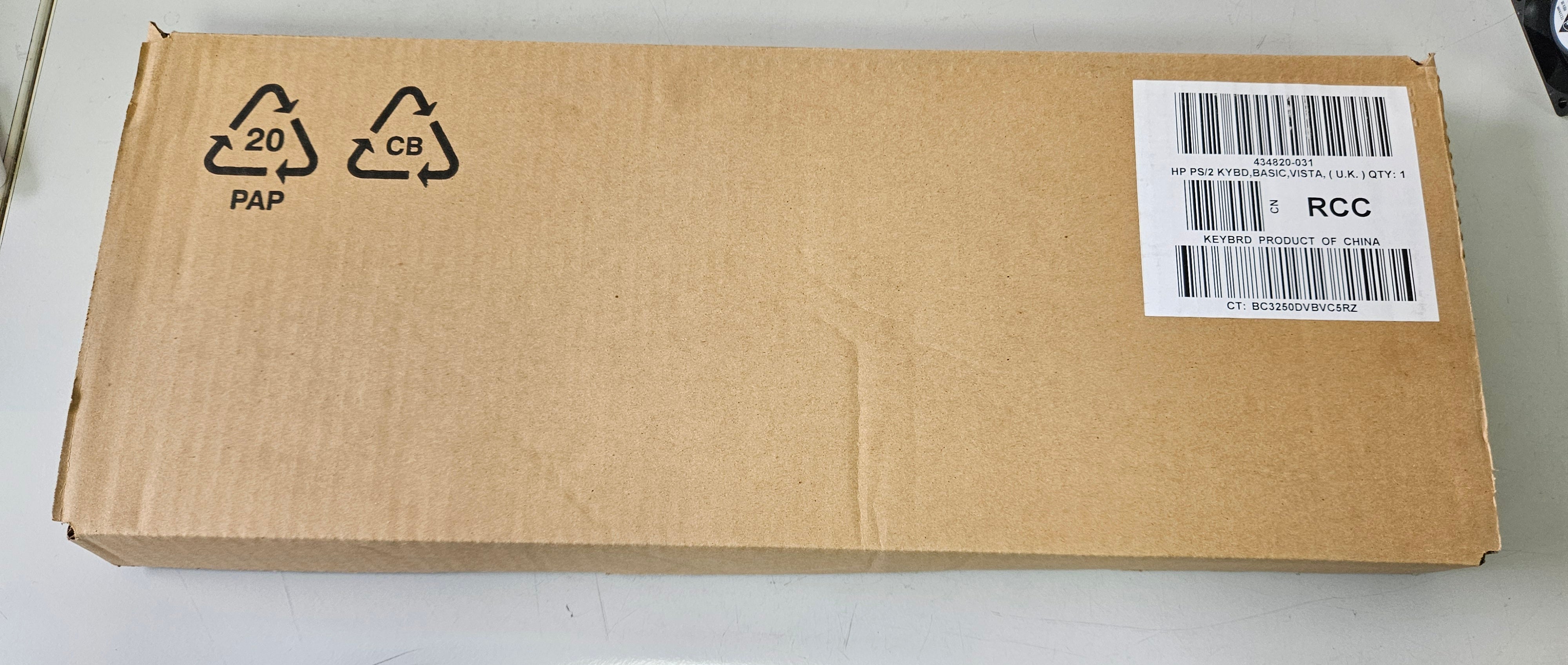 HP PS/2 Keyboard Black/Silver 107 Keys ( KB-0316 434820-031 435302-031 ) NEW