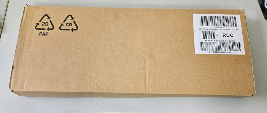 HP PS/2 Keyboard Black/Silver 107 Keys ( KB-0316 434820-031 435302-031 ) NEW