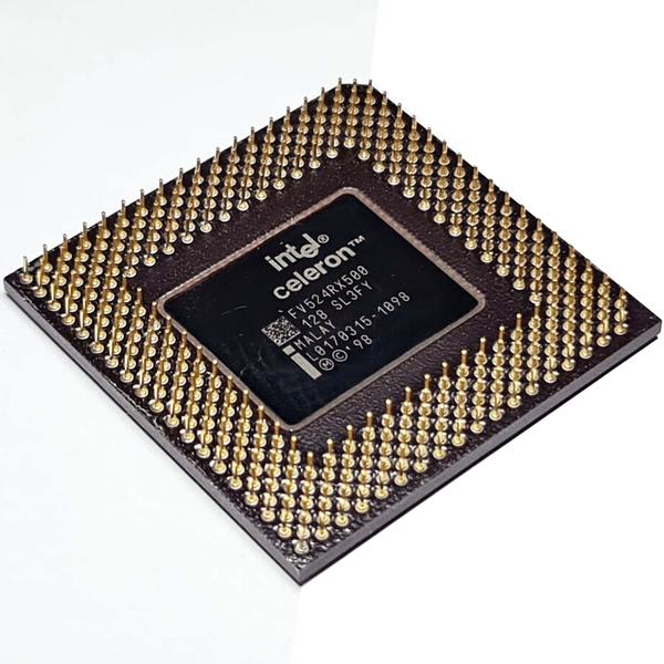 Intel Celeron Single-core 500MHz 66MHz FSB 128KB L2 Cache Socket PPGA370 CPU ( SL3FY ) USED