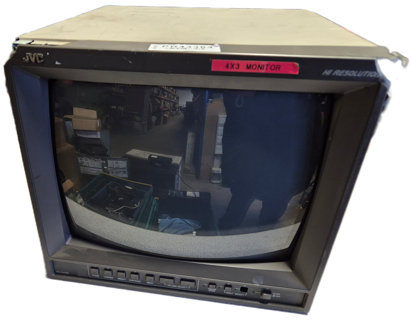 JVC TM-H140PN Colour Video Monitor - Broken Plastics Power on and menu display only tests complete SPR