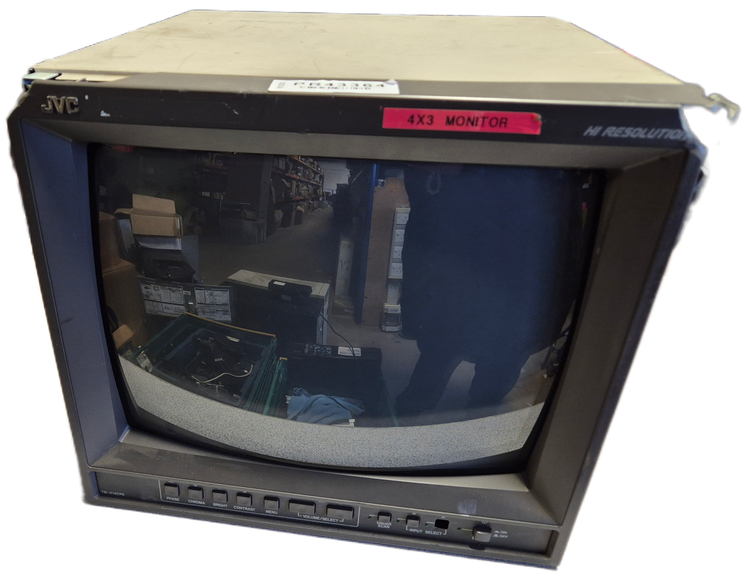 JVC TM-H140PN Colour Video Monitor - Broken Plastics Power on and menu display only tests complete SPR
