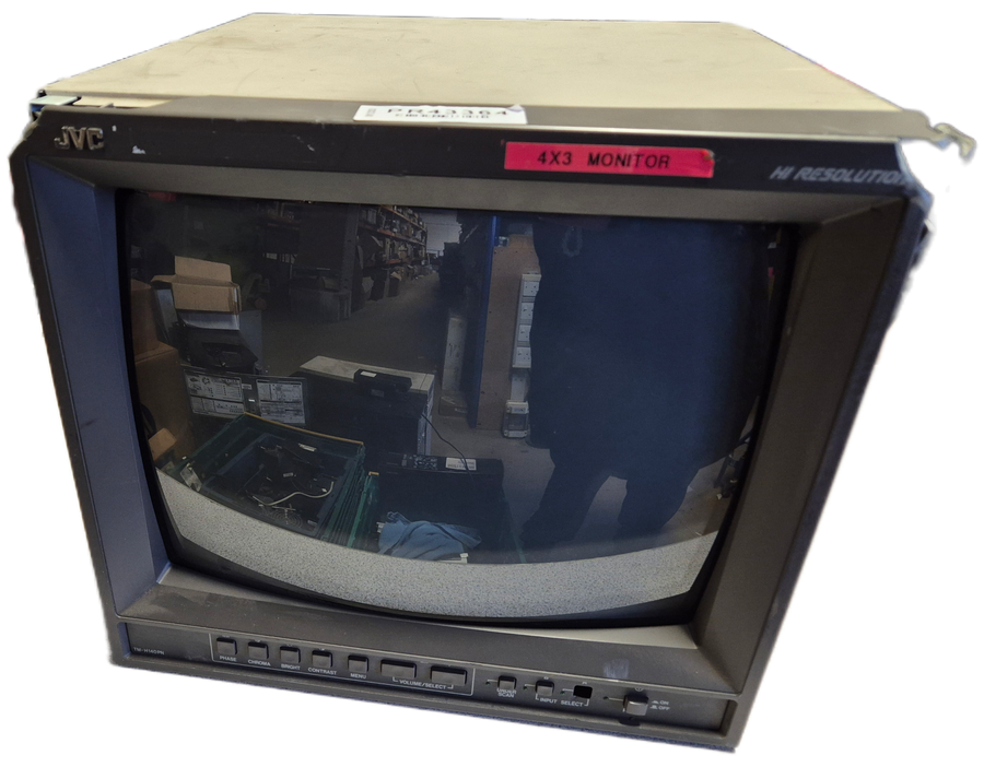 JVC TM-H140PN Colour Video Monitor - Broken Plastics Power on and menu display only tests complete SPR