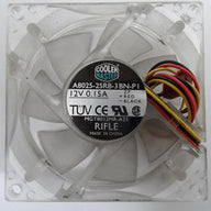 Cooler Master 12V 3-Pin 3-Wire DC Cooling Fan ( A8025-25RB-3BN-P1 MGT8012MR-A25 ) USED