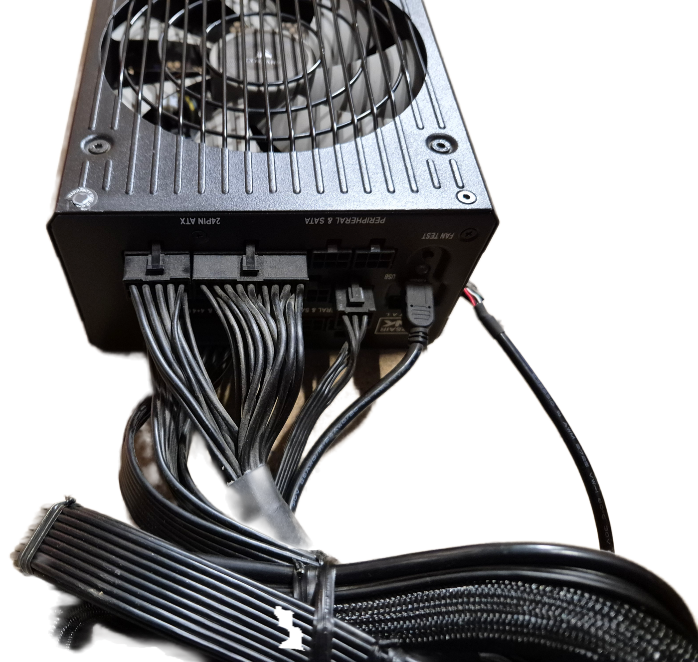 Corsair RM1000i 1000W Fully Modular PSU + Cables ( CP-9020084 75-010837 RPS0010 ) USED