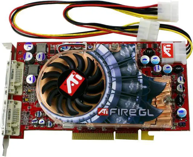 ATI FireGL X2-256T AGP Video Card ( 102A2340101 180450 044676 ) USED
