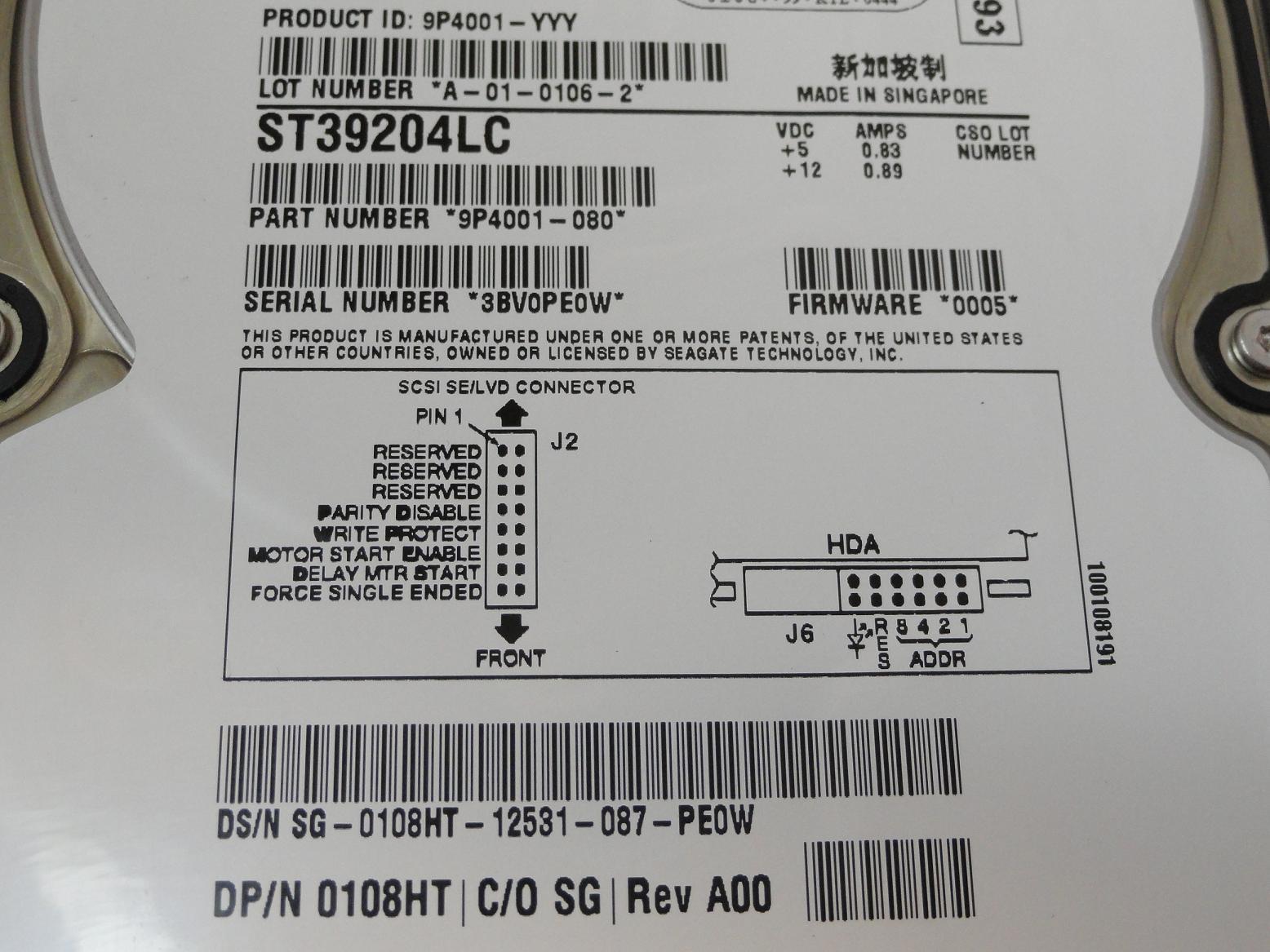 PR24234_9P4001-080_Seagate Dell 9GB SCSI 80 Pin 10Krpm 3.5in HDD - Image4