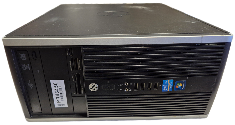 HP Compaq 6200 Pro MT DVD 8GB RAM i5-2400 3.1GHz NO OS NO HD Win7Pro COA present ( XY107ET#ABU ) USED
