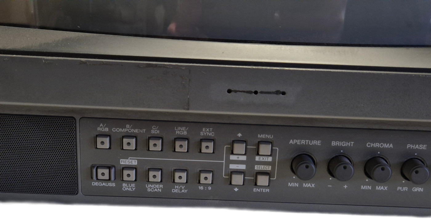 Sony BVM-1454D Trinitron Colour Video Monitor - NO Power SPR