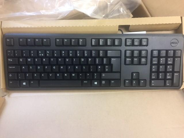 Dell Black USB Quietkey Keyboard New (KB212-B 0C643N)