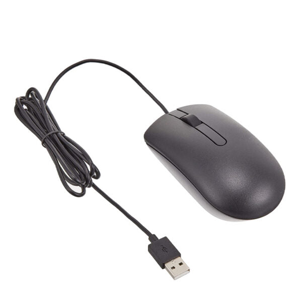 Dell Wired Optical Mouse - Black ( MS116-BK 0PFJX4 ) NEW
