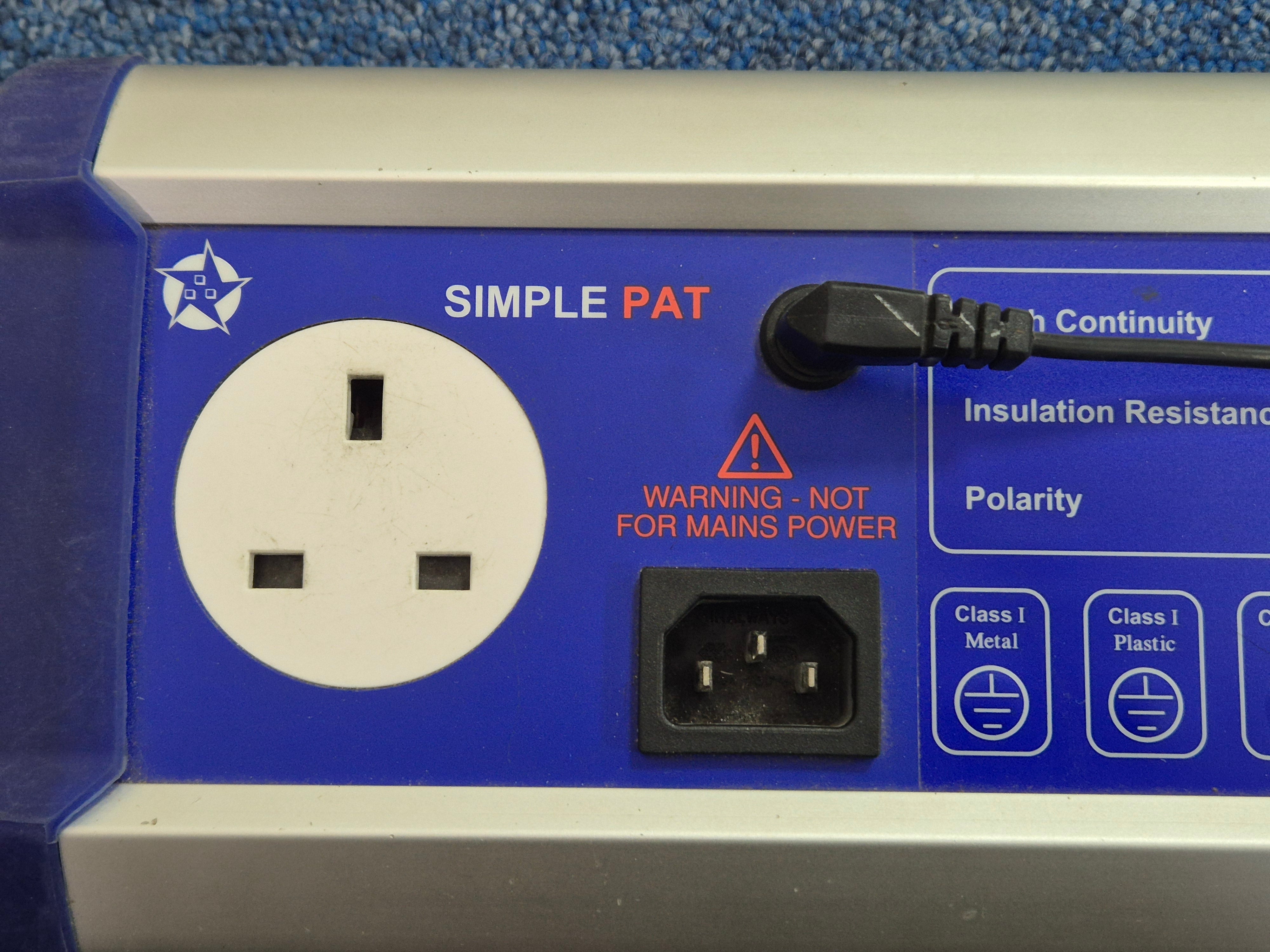 Safety Simple PAT Manual PAT Tester - Simple, Hand Held & Portable USED