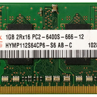 Hynix HP 1GB PC2-6400 DDR2-800MHz non-ECC Unbuffered 200-Pin SoDimm ( HYMP112S64CP6-S6 441590-TC1 ) REF