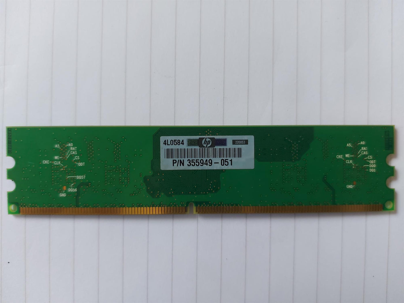 Infineon HP 256MB PC2-4200 533MHz 240pin DDR2 SDRAM DIMM Memory Module (HYS64t32000HU-3.7-A 355949-051)