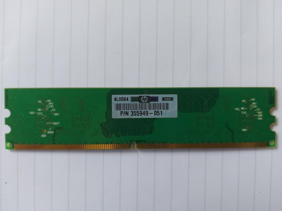 Infineon HP 256MB PC2-4200 533MHz 240pin DDR2 SDRAM DIMM Memory Module (HYS64t32000HU-3.7-A 355949-051)