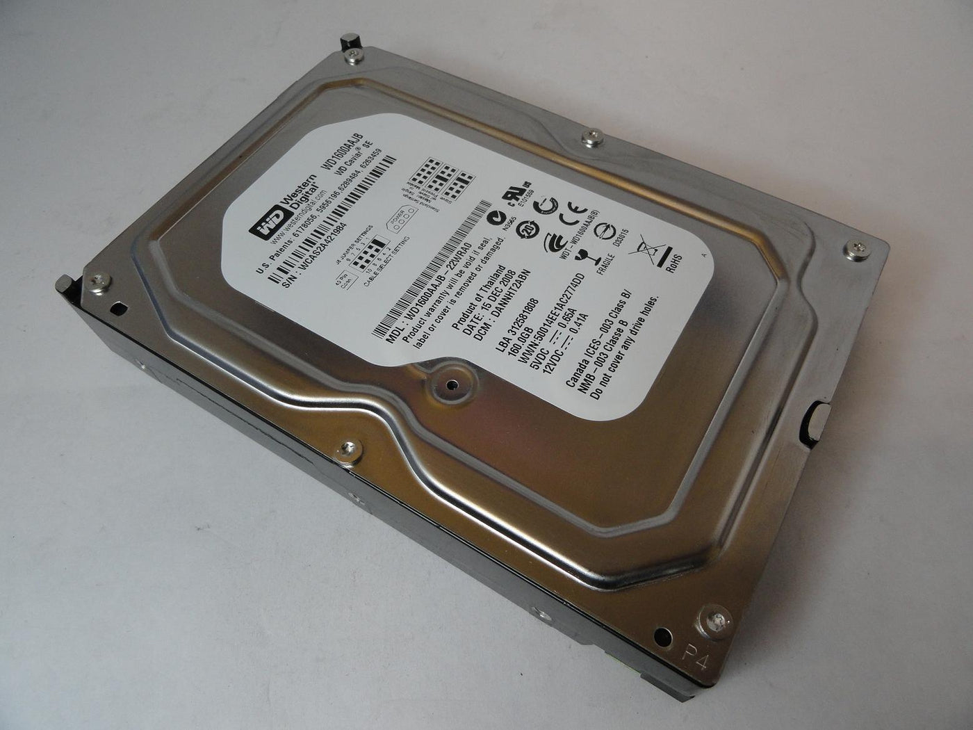 WD1600AAJB - Western Digital 160Gb IDE 7200rpm 3.5in HDD - Refurbished