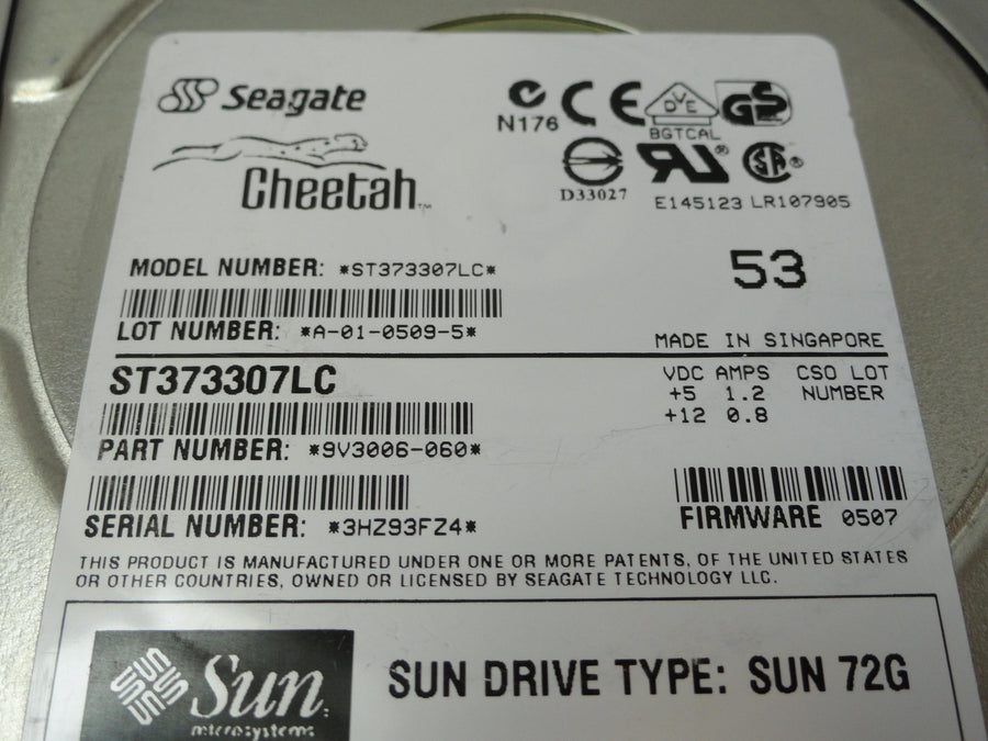 PR18829_9V3006-060_Seagate Sun 73Gb SCSI 80 Pin 10Krpm 3.5in HDD - Image2