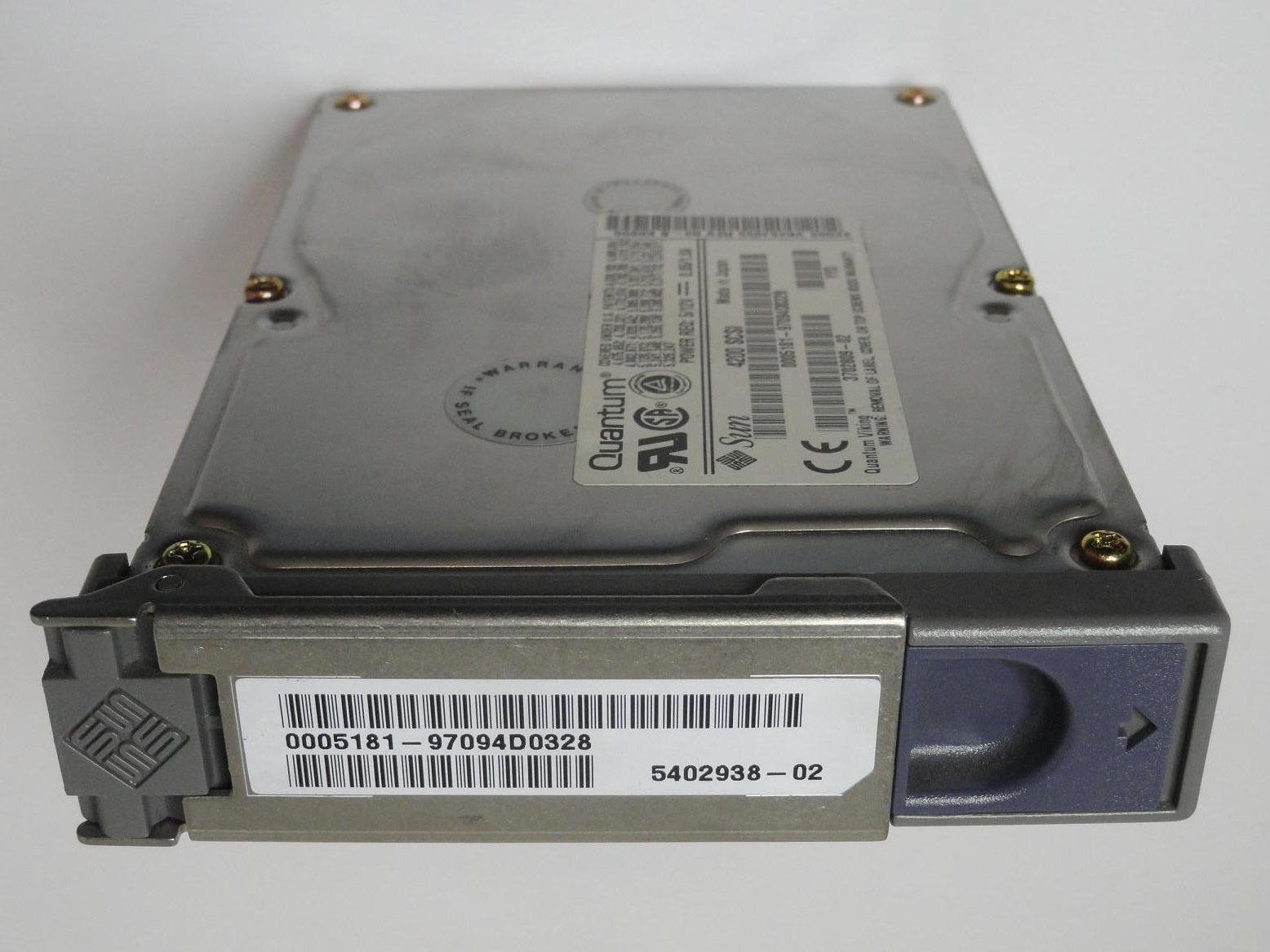 PR00341_VK45J012_Quantum SUN 4.5GB SCSI 80 Pin 7200rpm 3.5in HDD - Image3