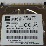 HDD2157 - Toshiba 15.1Gb IDE 4200rpm 2.5in HDD - Refurbished