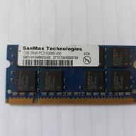 SanMax 1GB PC2-5300 667MHz 200pin CL5 DDR2 SDRAM SODIMM Module ( SMD-N1G48N2G-6E ) REF