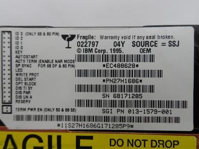 PR17583_27H1686_IBM SGI 4GB SCSI 80 Pin 7200rpm 3.5in HDD - Image3