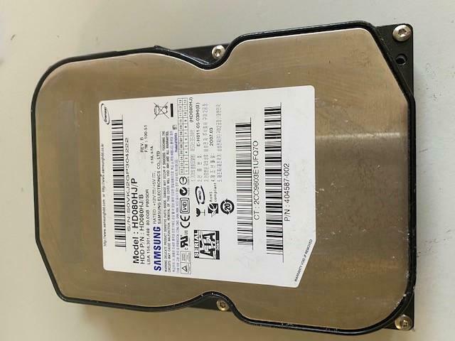 Samsung 80GB SATA 7200RPM 3.5" Hard Drive ( HD080HJ/P ) REF