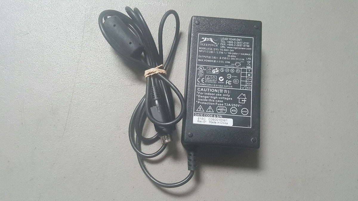 TIGER POWER ADAPTER (TG-6001-24V  USED)
