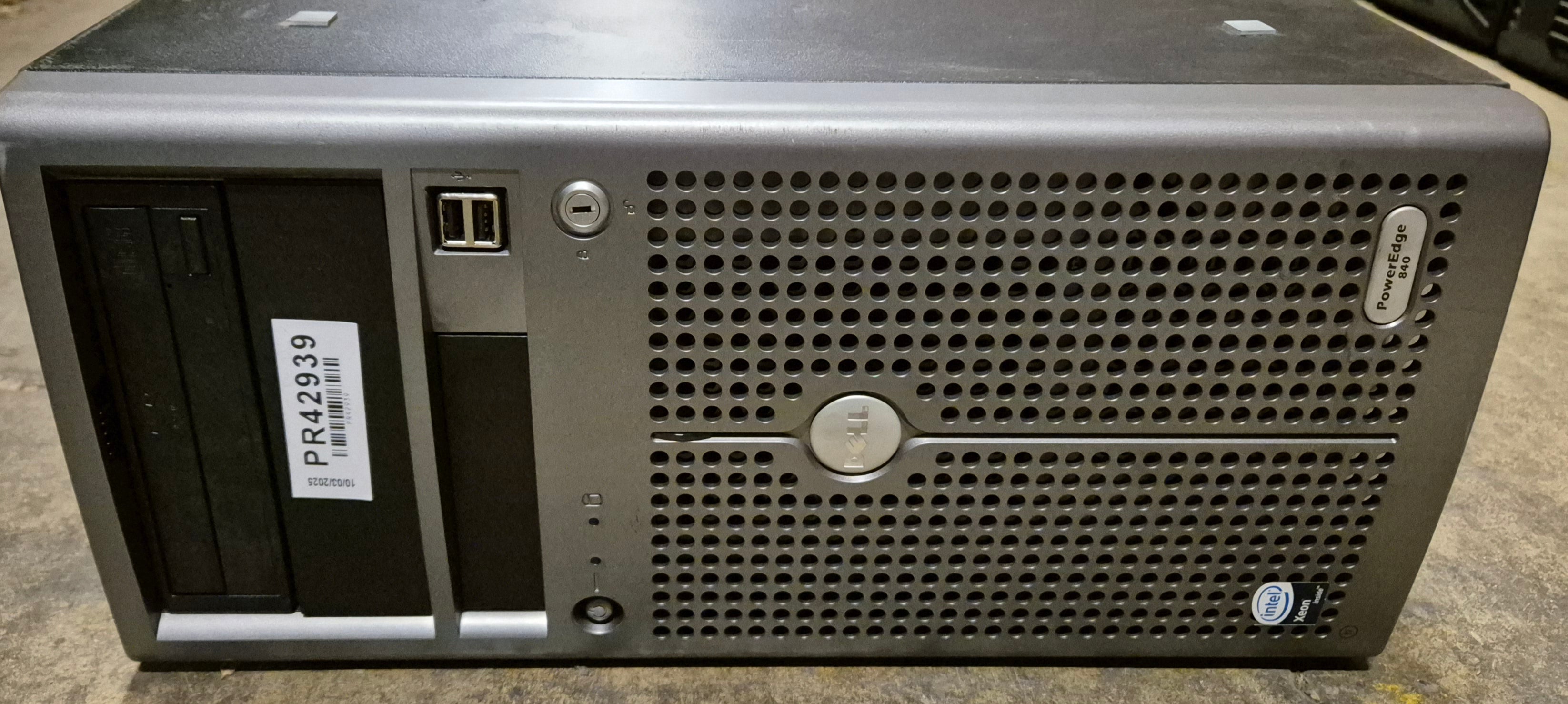 Dell PowerEdge 840 Workstation DVD 2GB RAM Xeon 2.66GHz NO OS NO HDD WinSVR 2008 COA ( MVT01 ) USED