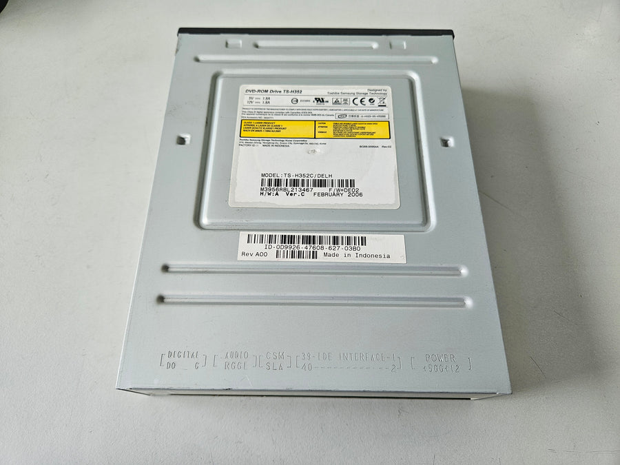 Toshiba Samsung 5.25" 16x/48x IDE DVD-ROM Black Bezel Drive ( TS-H352 TS-H352C/DELH ) USED