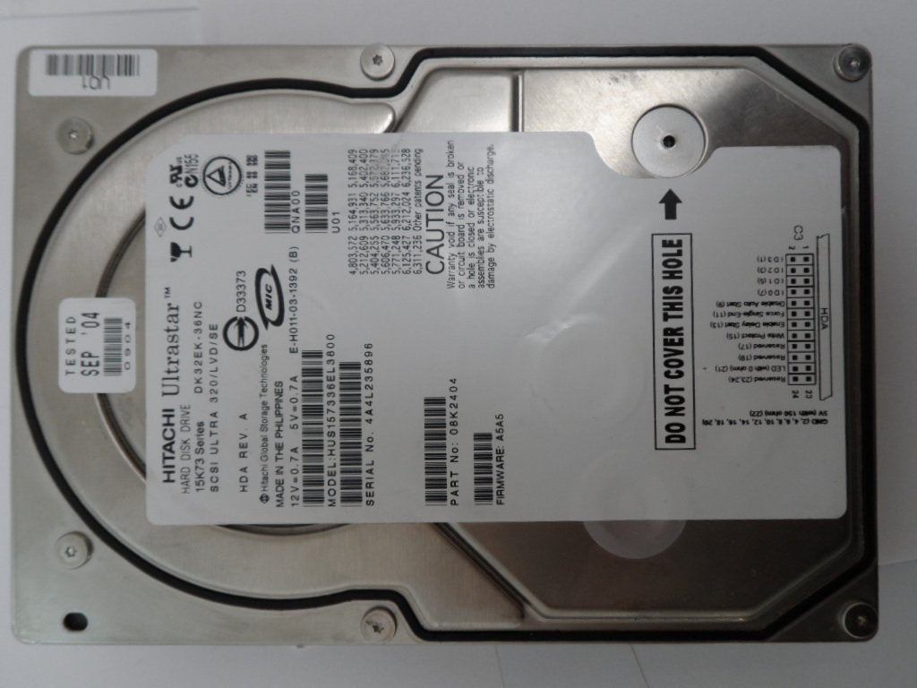 PR16042_08K2404_Hitachi 36.9Gb 15K73 Series SCA80 SCSI  Ultra - Image4