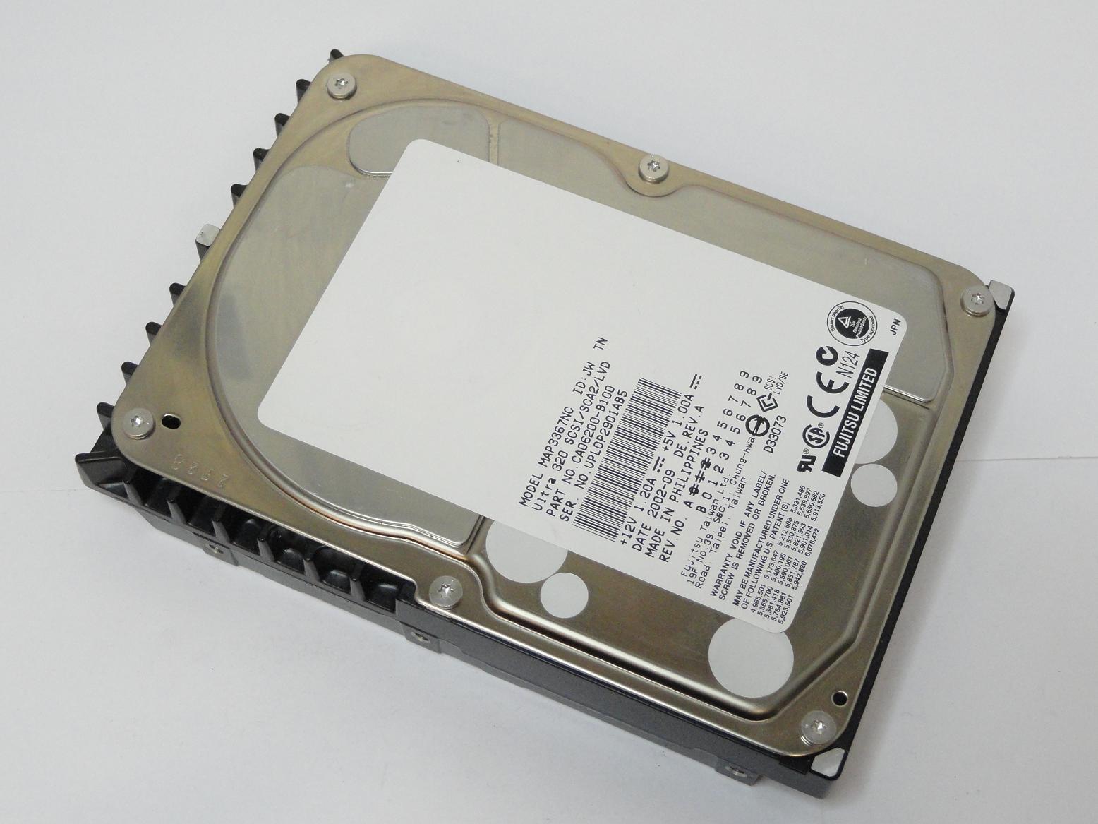 CA06200-B100 - Fujitsu 36GB SCSI 80 Pin 10Krpm 3.5in HDD - Refurbished