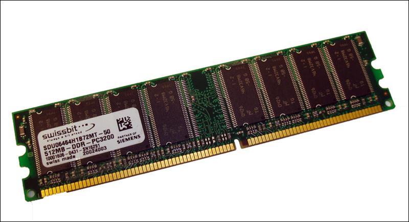 Swissbit 512MB DDR 400MHz PC3200 NonECC 184-Pin DIMM ( SDU06464H1B72MT-50 ) REF