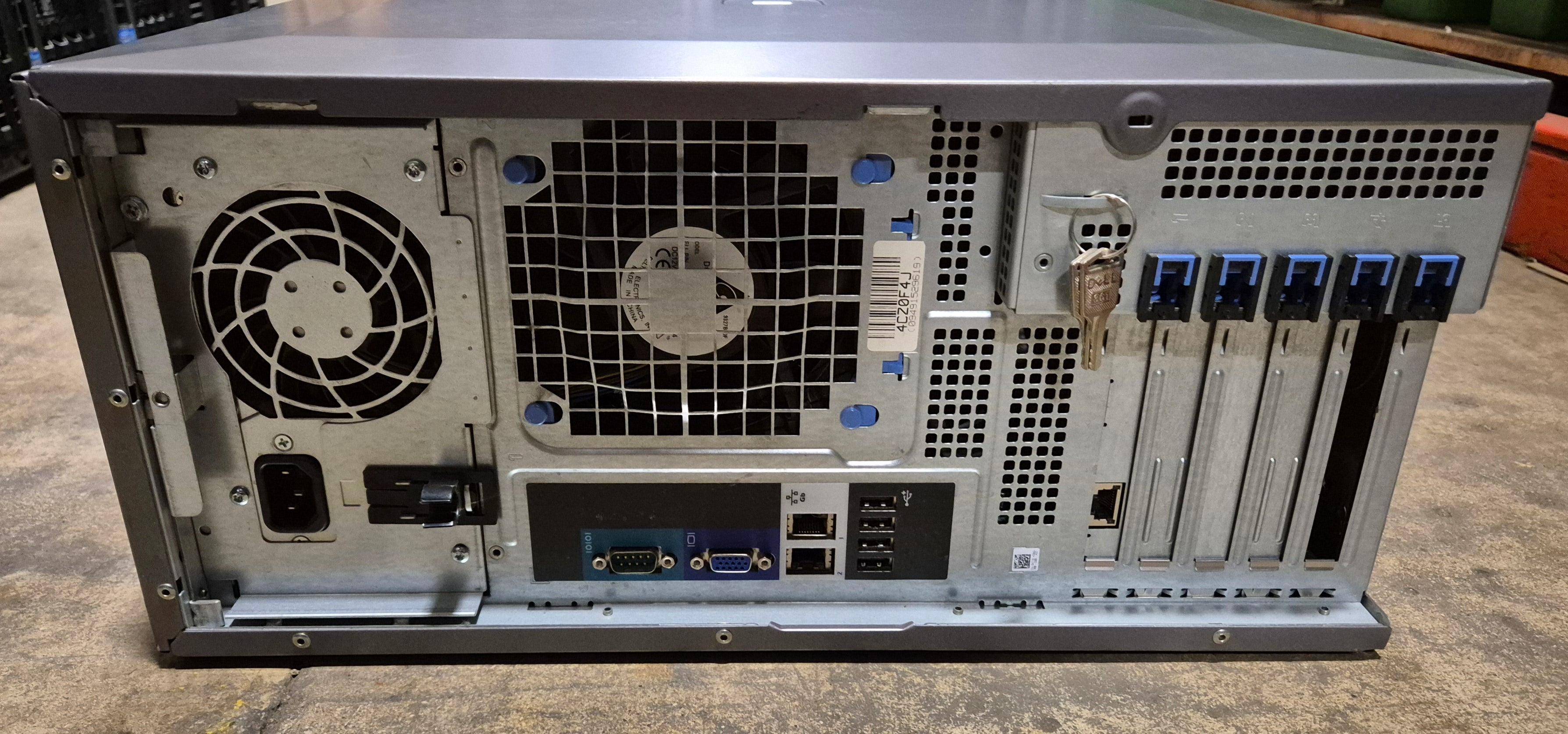 Dell PowerEdge T300 2GB RAM Xeon X3323 2.5GHz NO HDD NO OS WinSVR 2008 COA ( MMU ) USED missing front plastics 