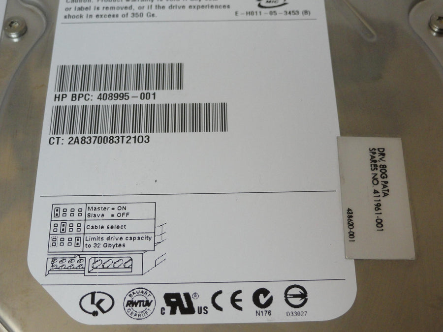 PR21024_9BD011-021_Seagate HP 80Gb IDE 7200rpm 3.5in HDD - Image2