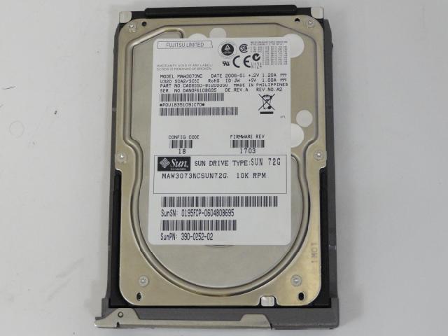 PR04260_CA06550-B14900NW_Fujitsu 73Gb SCSI 80 Pin 10000rpm 3.5" HDD - Image2
