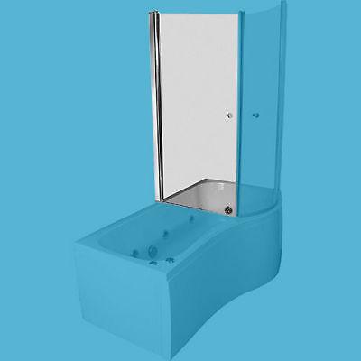 LIBERTY 700 STRAIGHT BATH SCREEN CHROME. CLEAR GLASS