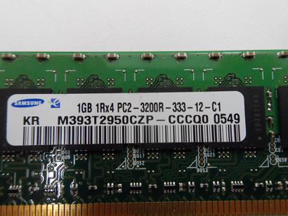 Samsung HP 1GB PC2-3200 DDR2-400MHz 240-Pin DIMM ( M393T2950CZP-CCCQ0 345113-051 ) REF