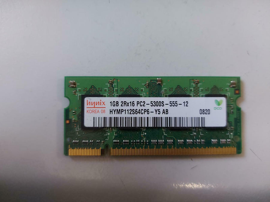 IBM Hynix 1GB PC2-5300 CL5 2Rx16 1.8v SODIMM HYMP112S64CP6-Y5 40Y8403