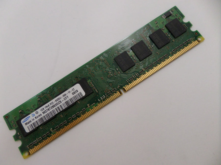 M378T2863DZS-CF7 - Samsung 1GB PC2-6400 CL6 8c 128x8 1Rx8 Unbuffered DIMM Module - Refurbished