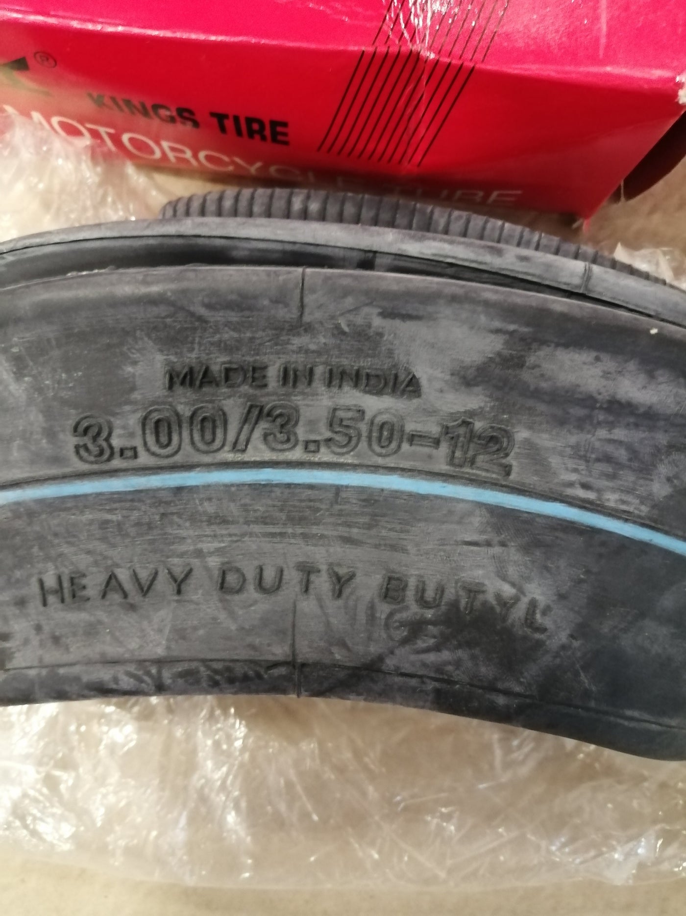 KINGS TYRE MOTORCYCLE INNERTUBE 3.00/3.50-12 KINGS BUTY TR4 (500040 NEW )
