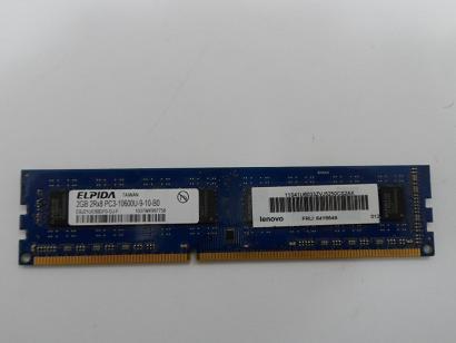 Elpida 2GB PC3-10600 DDR3-1333MHz 240-Pin DIMM ( EBJ21UE8BDF0-DJ-F ) REF