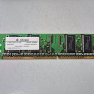 Infineon HP 128MB DDR 400MHz CL3 PC3200U 184-Pin NonECC SDRAM DIMM ( HYS64D16301GU-5-B 326666-041 ) REF