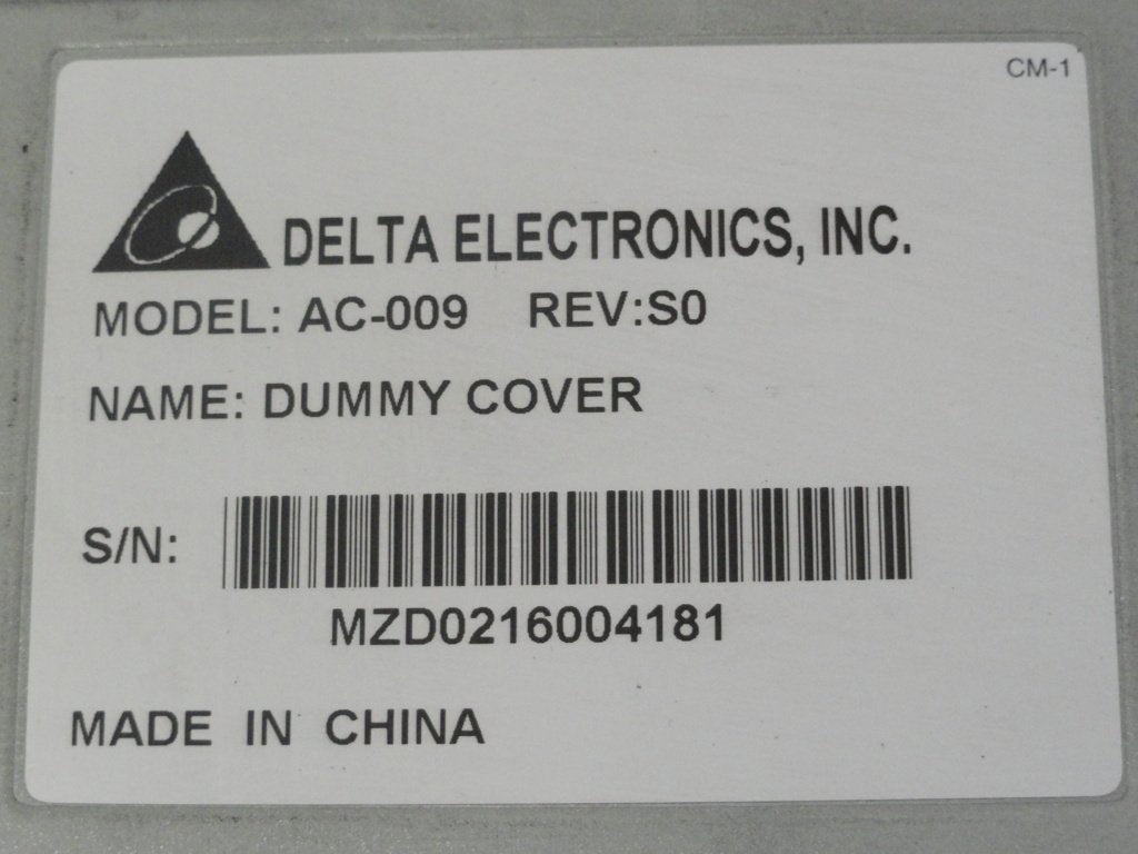 Delta Electronics Bull 5800 AC-009 Dummy Cover ( AC-009 AC-009    Delta Electronics )
