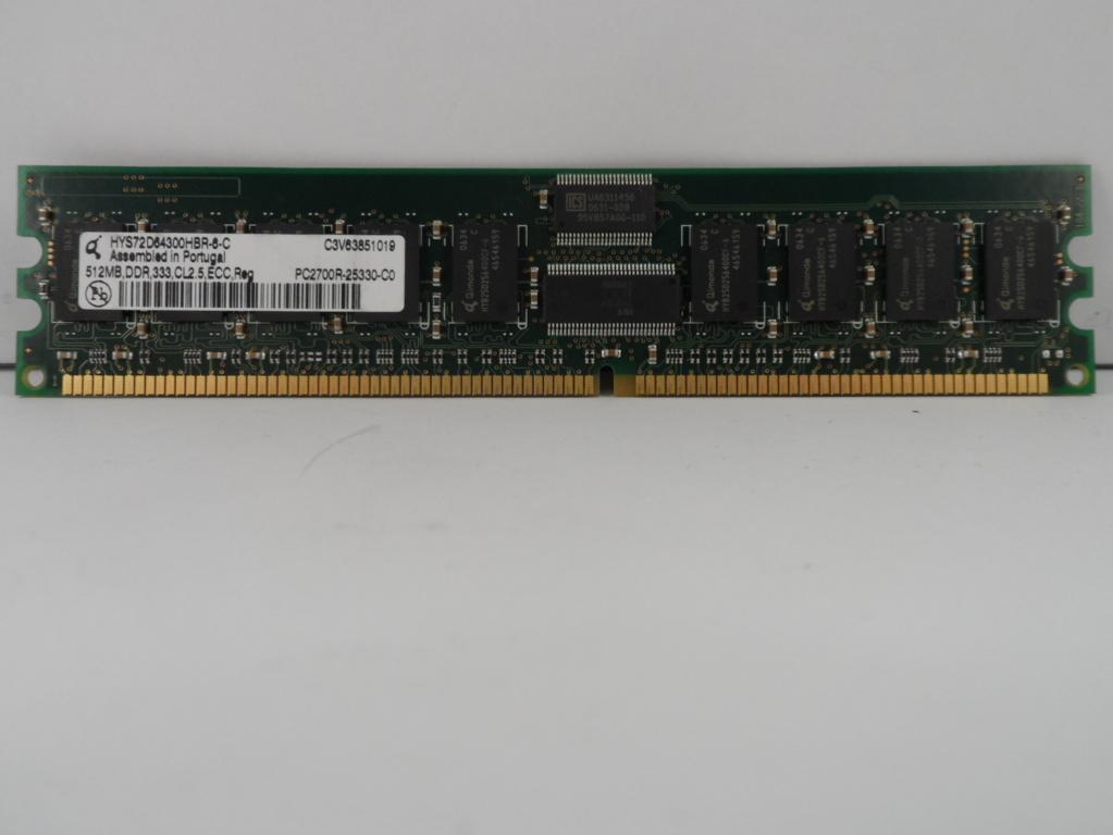 HYS72D64300HBR-6-C - 512MB PC2700R-25330-C0 DDR - Refurbished