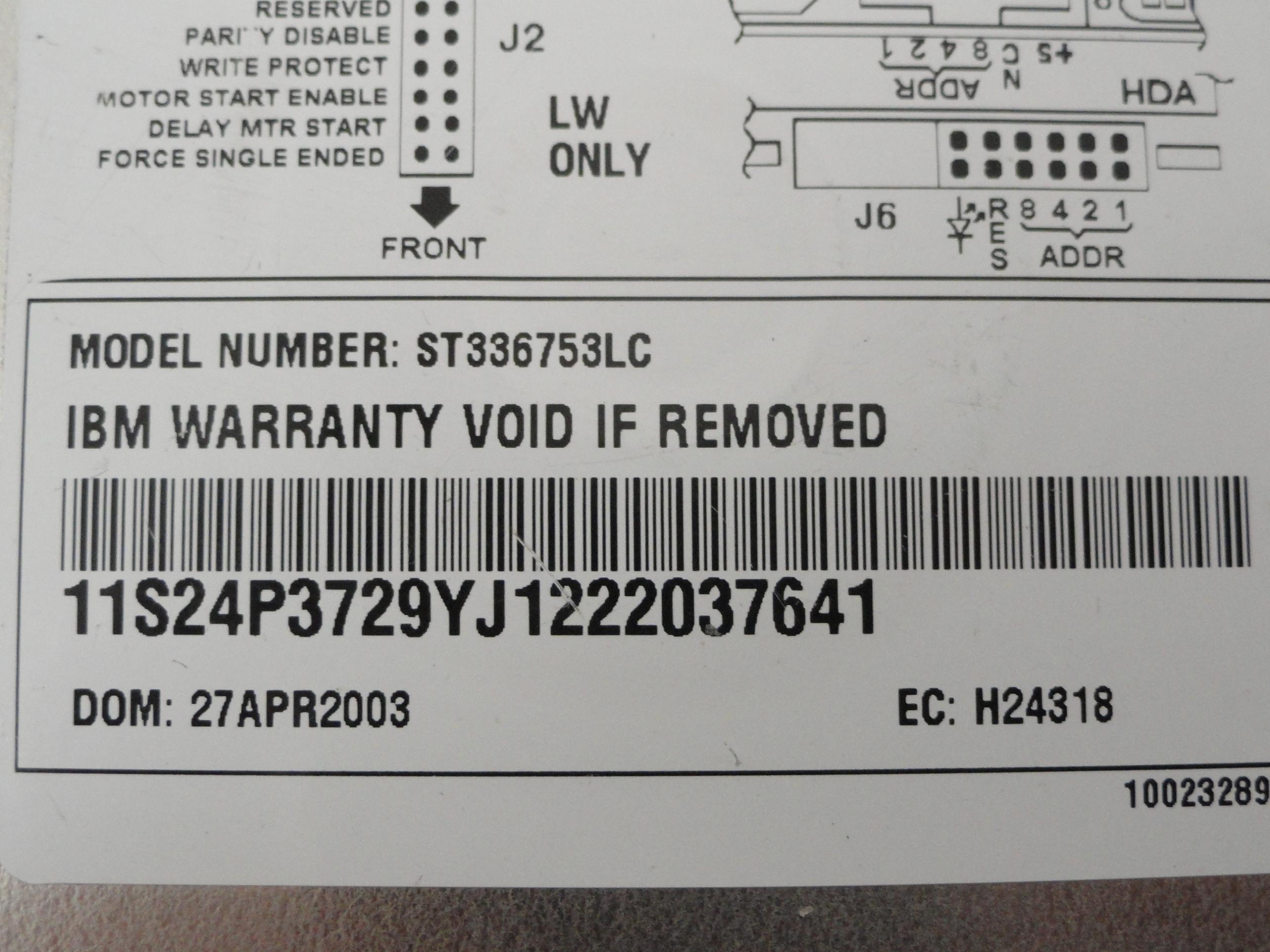 PR20005_9U9006-032_Seagate IBM 36.4Gb SCSI 80 Pin 15Krpm 3.5in HDD - Image2